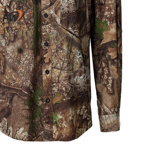 T-shirt de chasse pour homme personnalisé, best-seller, marque privée, prix de gros, vêtements de haute qualité, vêtements de chasse en coton pur pour l'extérieur - Product Image 6