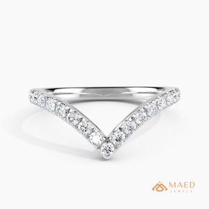Anillo de Compromiso de Plata de Ley 925 con Moissanita en Forma de V, Joyería Nupcial de Diamantes de Moissanita para Mujer, Lujo Estadounidense - Product Image 1
