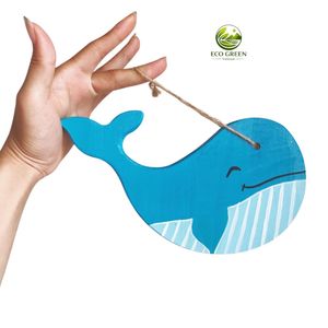 ของเล่นไม้สนรูปสัตว์แบบมอนเตสซอรี่สำหรับเด็ก ชุดงานฝีมือระบายสี DIY ของตกแต่งสัตว์ทำมือจากไม้ - Product Image 3