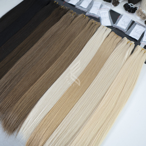 Russe russe de bande d'extension naturelle de cheveux de Vierge/prolongements cheveux slaves dans la trame - Product Image 1