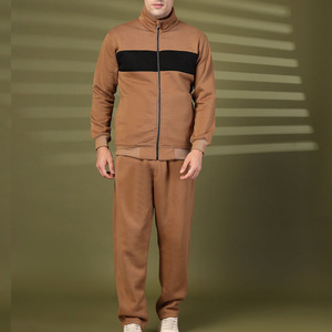 Survêtements en polyester de haute qualité, personnalisables avec impression, à manches longues, fermeture éclair intégrale, 2 pièces, décontractés, pour hommes - Product Image 4