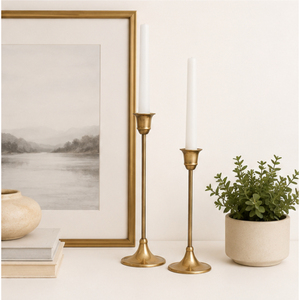 Wholesale Tall Stem Gold Metal Centerpiece Dinner Party and Modern Home Decor Brass Taper Candle Holders In <b>Cheapest</b> Price - Product Image 4