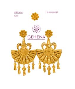 Ensemble De Boucles D'oreilles plaqué Or 24K, 5 grammes, Bijoux De Luxe, Plaque ou Ensemble africain, Bijoux africains pour Femme - Product Image 1