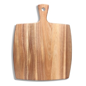 Planche à découper de cuisine en bois d'acacia durable et élégante, très vendue, pour fruits, légumes et aliments, taille, forme et couleur personnalisables - Product Image 1