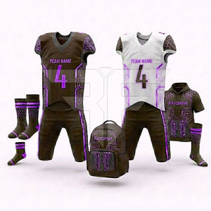 Nuevo Uniforme de Fútbol Americano Personalizable de Talla Grande - Alta Calidad, 100% Poliéster, Secado Rápido, Antibacteriano, Correa Ajustable, OEM - Product Image 2