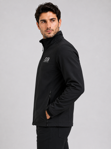 Custom Softshell Bomber <b>Jacket</b> for <b>Men</b> Women | Stand Waterproof Windproof 4-Way Stretch Fleece <b>Lined</b> Outdoor <b>Jacket</b> | OEM - Product Image 4
