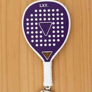 Llavero de Goma con Diseño de Raqueta de Pádel Personalizado con Logotipo, Tamaño Personalizado, Diseño en Relieve 2D, Artículo Promocional Duradero - Product Image 6