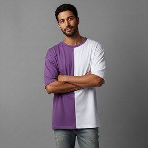 Top Trendy Heavy Weight 210gsm T Shirts Polyester/Cotton Solid Jersey Eco-Friendly Breathable <b>Hip</b> Hop Custom Men's T-Shirt 2026 - Product Image 5