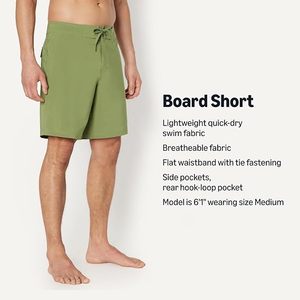 Men's <b>Women's</b> Summer Three-Quarter <b>Board</b> <b>Shorts</b> Quick-Drying Breathable Eco-Friendly Solid Front Safari Style Mid Waist - Product Image 2