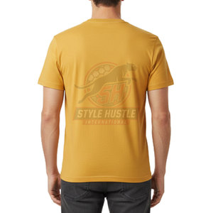 T-shirt brodé 100 % coton respirant à séchage rapide, impression personnalisée du logo, haute qualité, coupe ample pour homme - Product Image 4