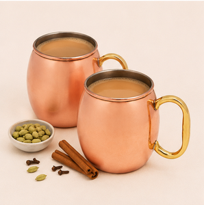 Ensemble de tasses à Moscow Mule en cuivre pur, fabriquées à la main, martelées, avec poignée en laiton, articles de bar haut de gamme pour cocktails, bière et cadeaux - Product Image 4