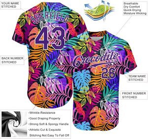 Wholesale Custom Baseball <b>Shirts</b> Sublimation Team Jerseys 100% <b>Polyester</b> Breathable Stripes Baseball Jerseys - Product Image 2