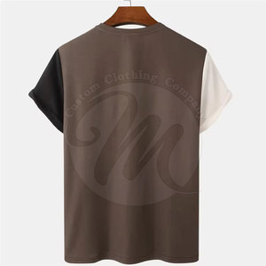 T-shirt homme nouvelle conception, haute qualité, couleur personnalisée, en coton, en vente - Product Image 2