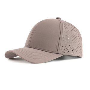 Gorra de béisbol de secado rápido para hombre, transpirable, con malla cortada a láser, deportiva, con visera curva, ajustable, con cierre a presión, para correr y entrenar al aire libre. - Product Image 5