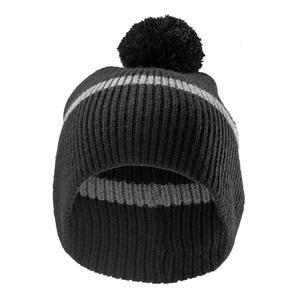 Warm Winter <b>Knitted</b> 100% Wool Solid Beanie Hat Faux Fur Pom Pom 3d Embroidery Unisex Custom Color Street Wear - Product Image 2