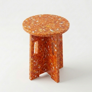 Taburete Otomano Moderno y Contemporáneo, Plegable, Modular, Apilable, Portátil, Hecho de Plástico Reciclado, Sostenible, Duradero y Multifuncional - Product Image 2
