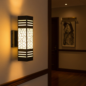 Applique murale carrée/rectangulaire Auto Cad Layout 3500K (blanc chaud) Vietnam CM Decor en acier/inox pour salon/chambre/hall - Product Image 5