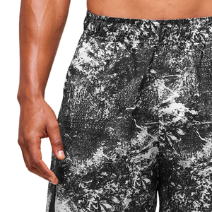 Shorts de sport pour homme, coupe slim, 7 pouces, légers, pour entraînement et fitness, gris métallisé et noir - Product Image 6