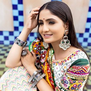 Designer Silk Multicolor Navratri <b>Lehenga</b> Choli with Dupatta for Women | Traditional Gujarati Garba Chaniya Choli for Party - Product Image 2