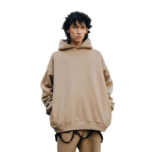 Sweat à capuche personnalisé haut de gamme pour homme, coupe oversize, épaules tombantes, style streetwear tendance - Product Image 1