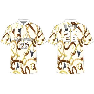 Custom Men's Archery <b>Bowling</b> Athletic fit Gaming Jersey Spandex/Polyester Quick Dry Short Sleeve Custom Name Label Logo Position - Product Image 3