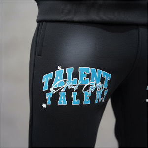 Ensemble de survêtement unisexe personnalisé en molleton épais French Terry, comprenant un sweat à capuche et un pantalon de jogging évasé, avec broderie chenille - Product Image 5