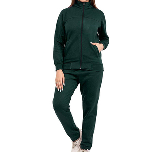 Conjunto Deportivo para Mujer, Sudadera con Capucha y Pantalones Jogger, Blanco, Felpa, Poliéster/Algodón, Transpirable, Ecológico, Manga Larga, Corte Holgado, Estilo Urbano - Product Image 4