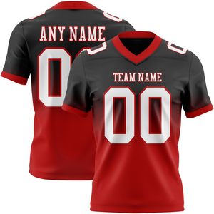 Camiseta de Fútbol Americano al por Mayor, Tejido Interlock, Sublimación por Tinte, Nombre y Número del Equipo Personalizados, Fabricante, Rendimiento Atlético - Product Image 1