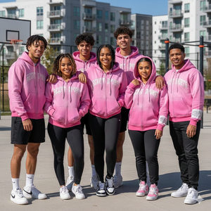 Sudaderas con capucha y sudaderas de felpa para hombre, de 500 GSM, de felpa francesa, con bordado desgastado, estilo urbano, con corte y costura, con cremallera - Product Image 5