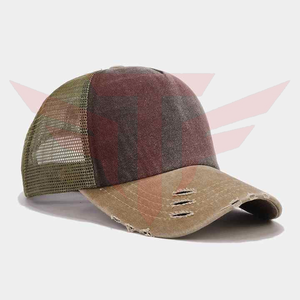 Gorra Trucker de Lona Sólida Tactus Industries, Ajustable, de 6 Paneles, Estilo Vintage Desgastado, Unisex, Casual, 100% Poliéster, Color Cobre Dorado - Product Image 2