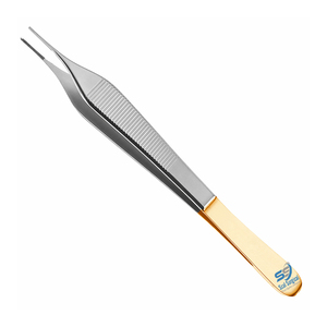 Pinzas para Tejidos Horton Adson con Puntas Delicadas de Carburo de Tungsteno, Instrumento Microquirúrgico para Cirugía Vascular y Plástica - Product Image 3