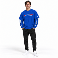 T-shirt décontracté pour homme, coupe ample, col rond, manches courtes, double couche, 100% coton, anti-boulochage, 220g, design unique et confortable