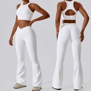 High Quality Womens <b>Yoga</b> Wear Quick-Drying Breathable <b>Yoga</b> Bra Sports Fitness Top <b>Jacket</b> High Waist Shorts Pants Womens Gym Sets - Product Image 3