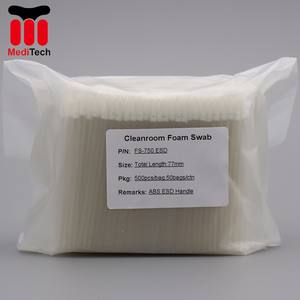 ไม้พันสำลีโฟมทำความสะอาดแบบใช้แล้วทิ้ง ป้องกันไฟฟ้าสถิตย์ ด้ามจับโปร่งใส สำหรับไดอะไลเซอร์ - Product Image 6