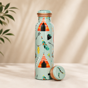Bouteille en cuivre de designer en promotion, fabriquée en Inde, de qualité alimentaire, en cuivre pur, pour la vente en gros et l'exportation - Product Image 2
