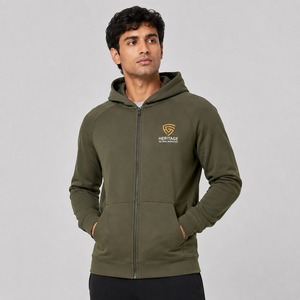 <b>Top</b> Quality <b>Men</b> Zipper Hoodie Stylish Full <b>Zip</b> Jacket For Travel Casual Wear Outdoor Activities And Everyday Comfort - Product Image 1