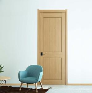 Porte Intérieure Moderne en Composite Intégral, Cadre Étanche en Bois WPC PVC, Porte Polymère Finie pour Chambre, Sous-sol, Hôtel - Product Image 5