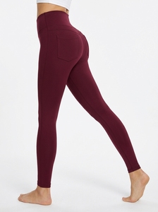 Women High Waist Workout <b>Leggings</b> <b>With</b> Hidden <b>Pocket</b> Custom Gym Yoga Fitness Pants Squat Proof Activewear - Product Image 6