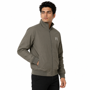 Chaquetas Bomber de Hombre al por Mayor con Cremallera Completa, Cuello Alto, Puños Acanalados, Chaqueta Cortavientos Ligera Casual, Ropa Exterior Personalizada OEM al por Mayor - Product Image 4