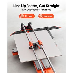 Tagliapiastrelle Manuale da 47,2 Pollici con Testa Scorrevole, Base a Molla e Guida Angolare per Tagli Precisi - Product Image 6