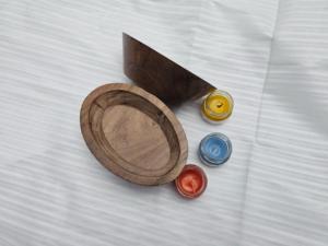 Cuencos de madera ovalados hechos a mano para velas, artesanía y curiosidades, al por mayor |   Decoración para el Hogar de Acción de Gracias, Halloween y Navidad |   OEM - Product Image 3