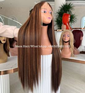 Top Trending the <b>Wig</b> No Tangle Vietnamese Raw Human Hair Made From 2 Bundles Light Color Natural Straight - Product Image 5