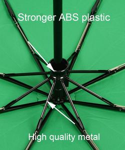 Portable 21 Inch 8K Automatic Open Close Travel 3 Folding <b>Umbrella</b> <b>Windproof</b> Waterproof Custom Color Logo Promotional Gift - Product Image 3