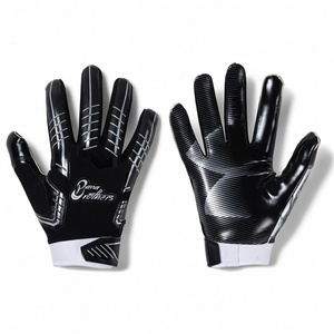 Gants de football américain flexibles et respirants avec une forte adhérence, revêtement en silicone durable, gants de football pour les joueurs universitaires - Product Image 2