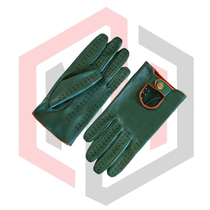 Gants de conduite classiques en cuir pour femmes et hommes, vente en gros, OEM personnalisable, antidérapants, sans silicone, anti-coupure - Product Image 4