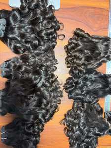 Extensions de Cheveux Humains Naturels Bruts Premium, Bouclés Bébé, Alignés dans le Sens de la Cuticule, Cheveux Bouclés Indiens, Cheveux Bouclés Birmans, Cheveux Bouclés Volumineux - Product Image 4