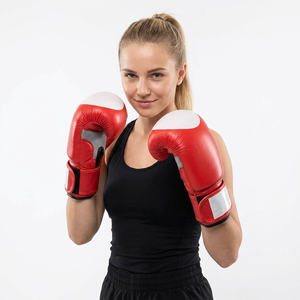 Gants de boxe en cuir PU personnalisés en gros pour adultes, MMA, kickboxing, Muay Thai - Product Image 1