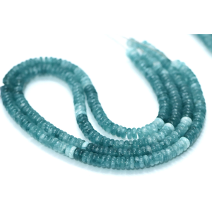 Magnifiques perles d'Amazonite Bio plates en forme de rondelle, 5-6 mm, 15 pouces, perles d'Amazonite plates en forme de rondelle, pour la création de bijoux. - Product Image 3