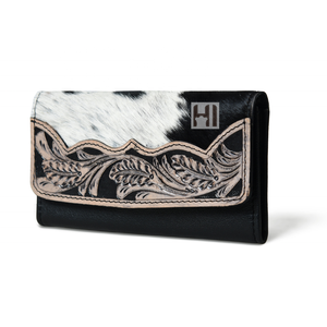 Cartera de Mujer Estilo Western Vintage de Cuero con Bloqueo RFID y Múltiples Ranuras - Product Image 2