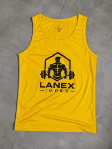 Débardeur de sport jaune personnalisé pour homme – Maillot de fitness sans manches, gilet de musculation, chemise d'entraînement à séchage rapide, vêtement de sport athlétique - Product Image 6